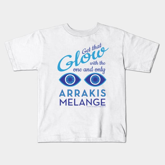 Arrakis Spice Melange Vintage Ad Dune Sticker Kids T-Shirt by Markadesign